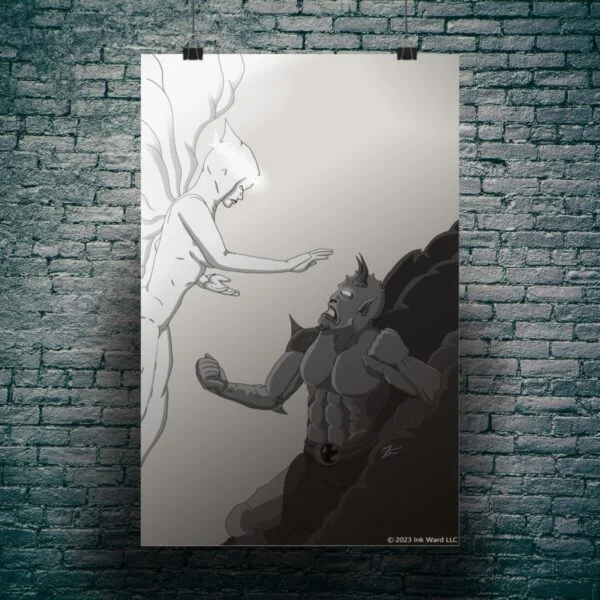 Angel and Demon Premium Matte Art Print - Image 4