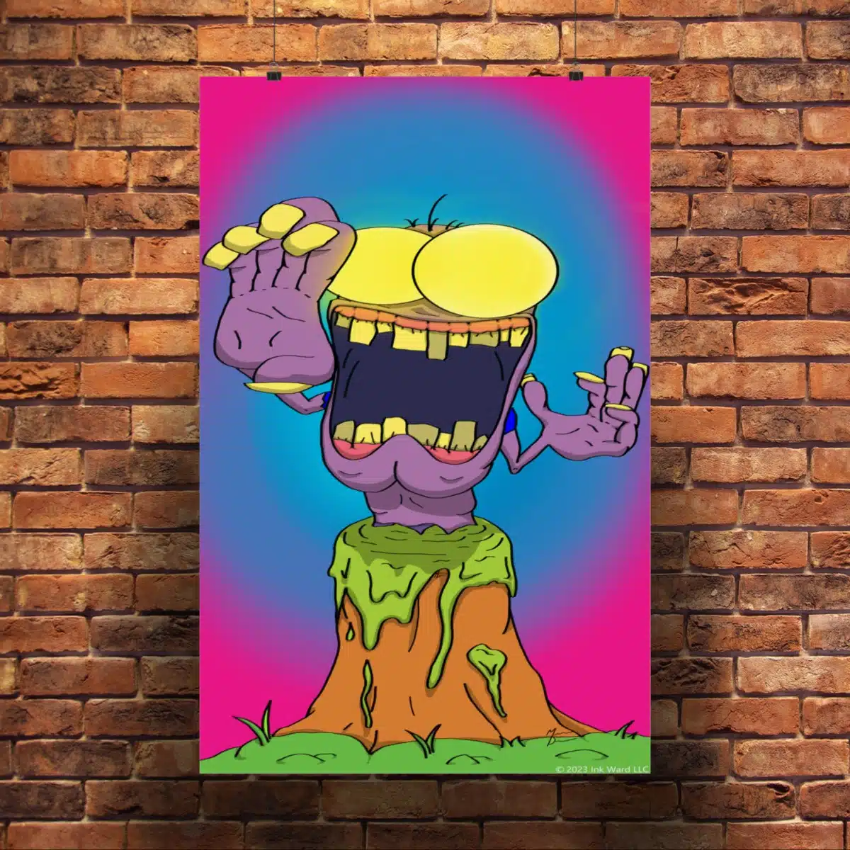 Stump Zombie Premium Matte Art Print - Image 5