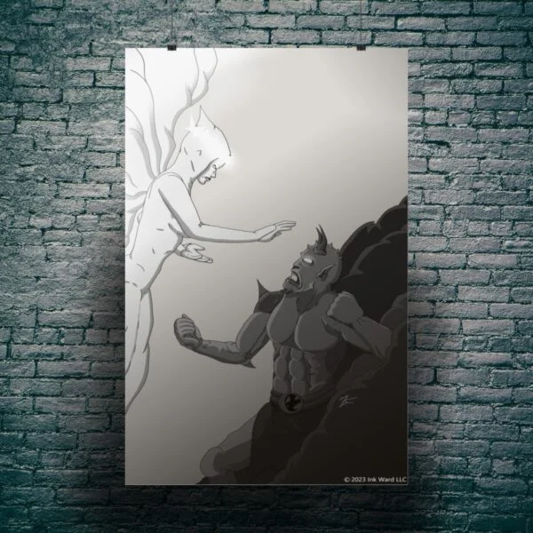 Angel and Demon Premium Matte Art Print