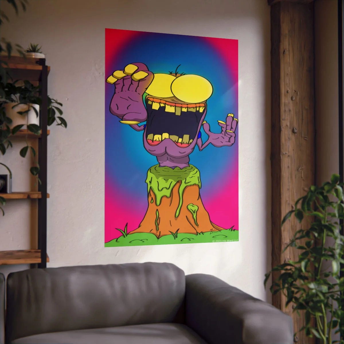 Stump Zombie Premium Matte Art Print - Image 2
