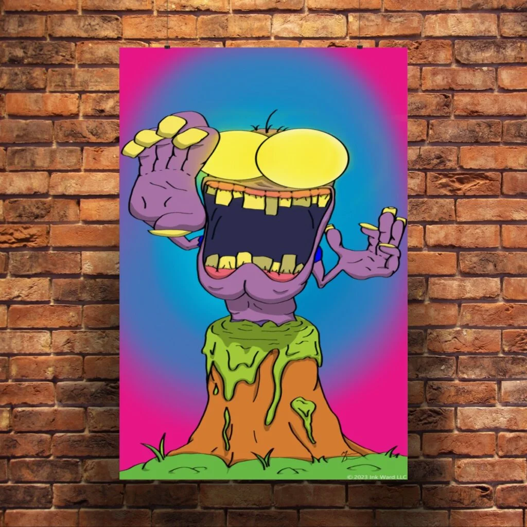 Stump Zombie Premium Matte Art Print