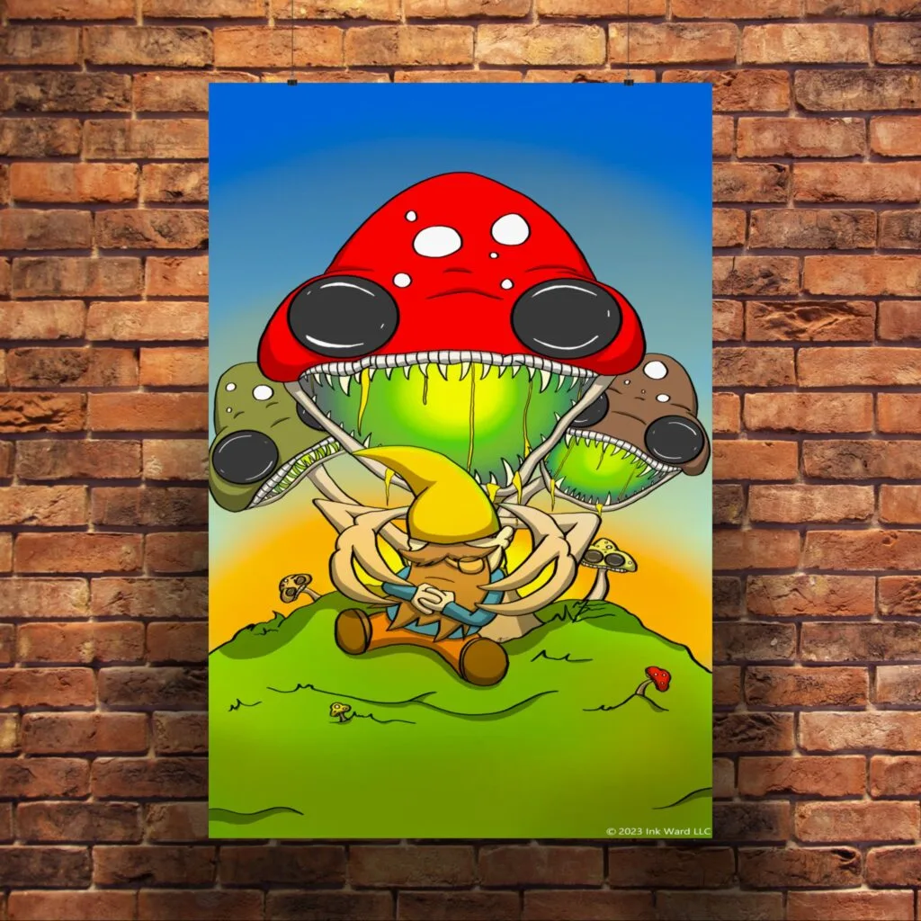 Gnome and Monsters Premium Matte Art Print